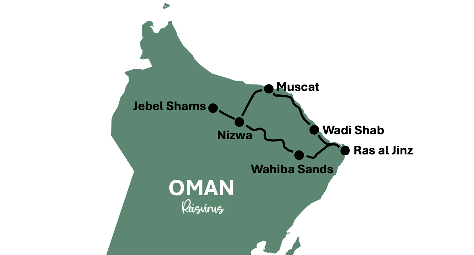 Kaart - Oman