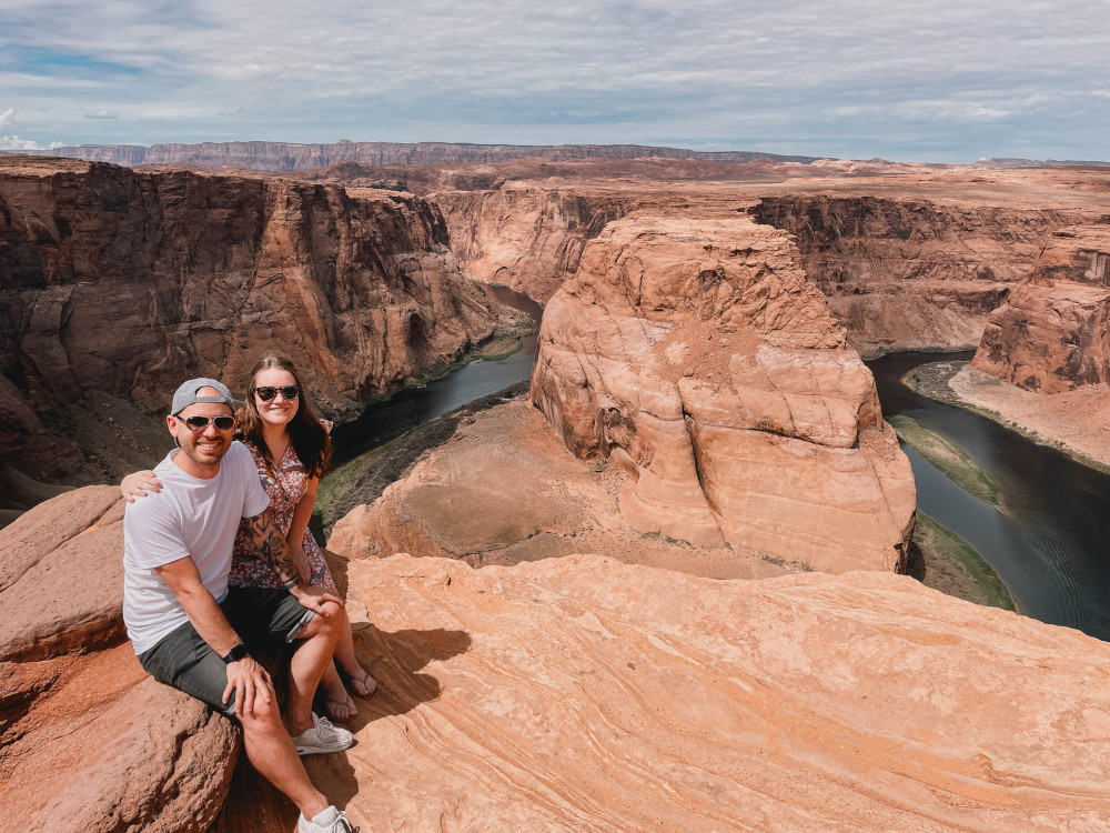 Jim en Quirine bij Horseshoe Bend