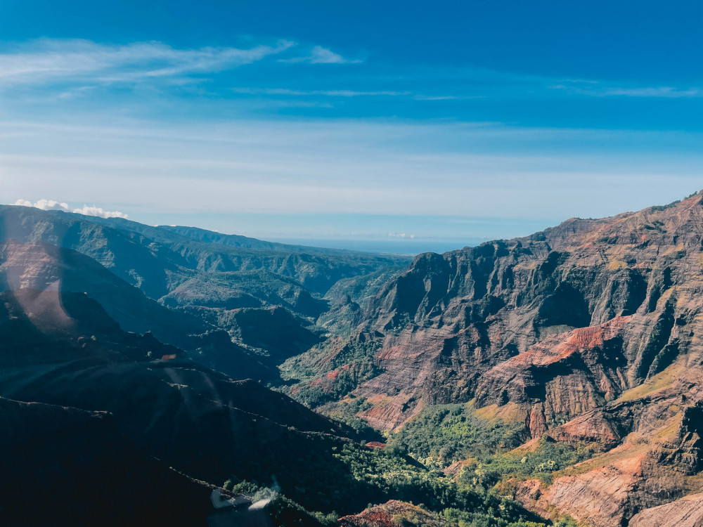 Helikoptervlucht over Waimea Canyon