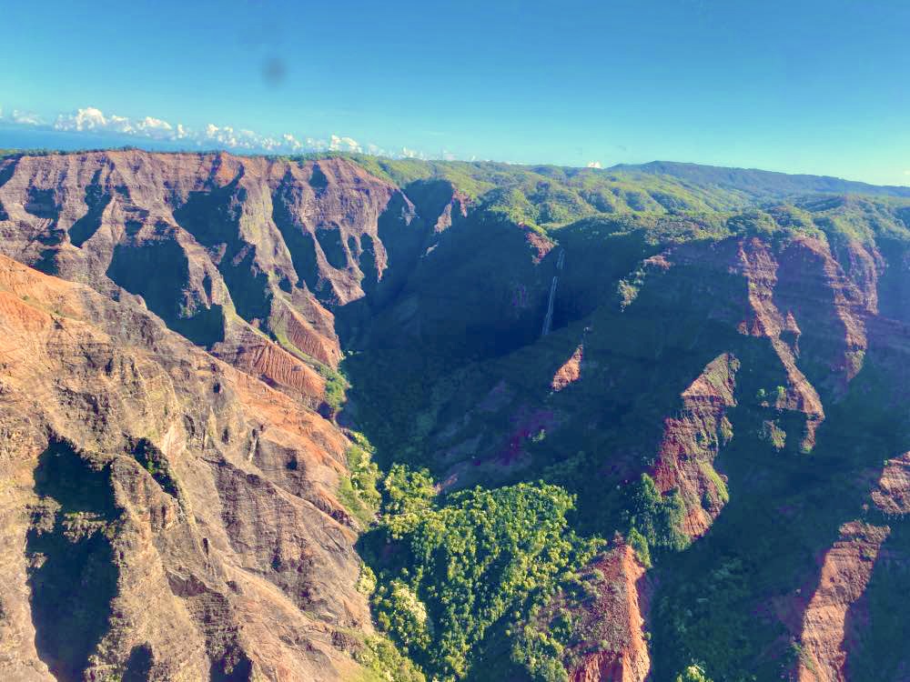 Helikoptervlucht over Waimea Canyon