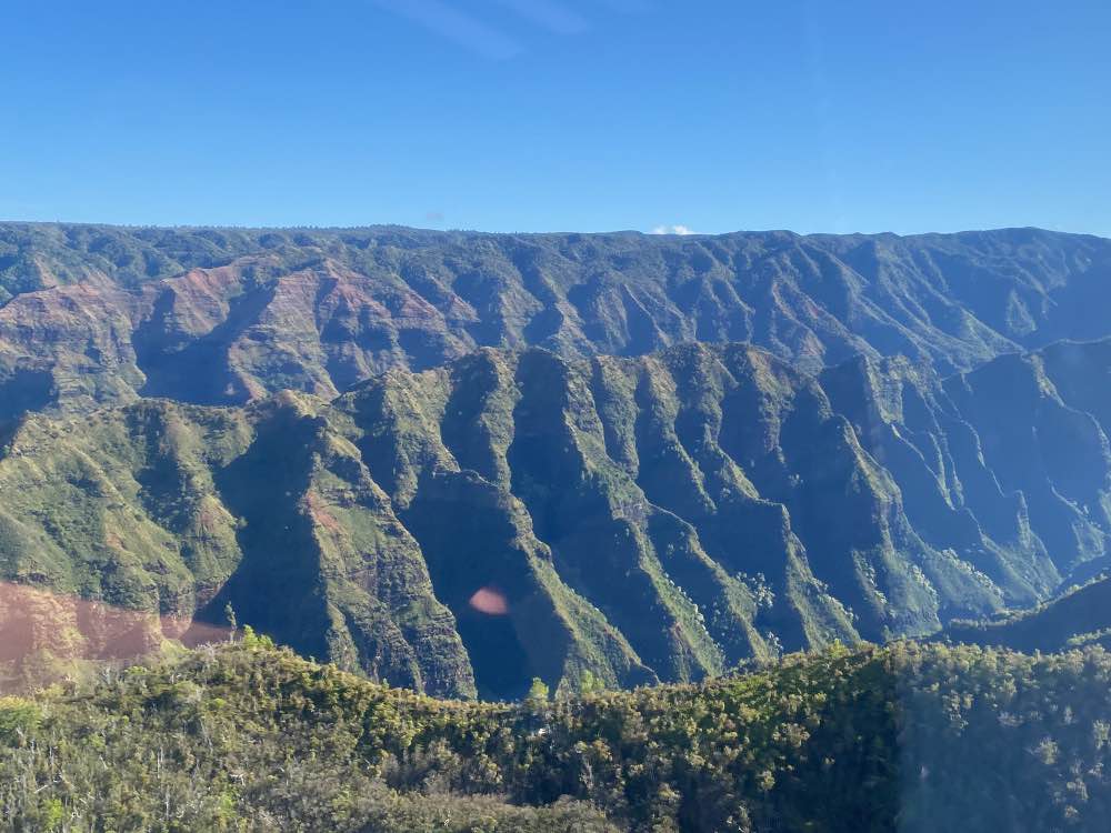 Helikoptervlucht over Waimea Canyon