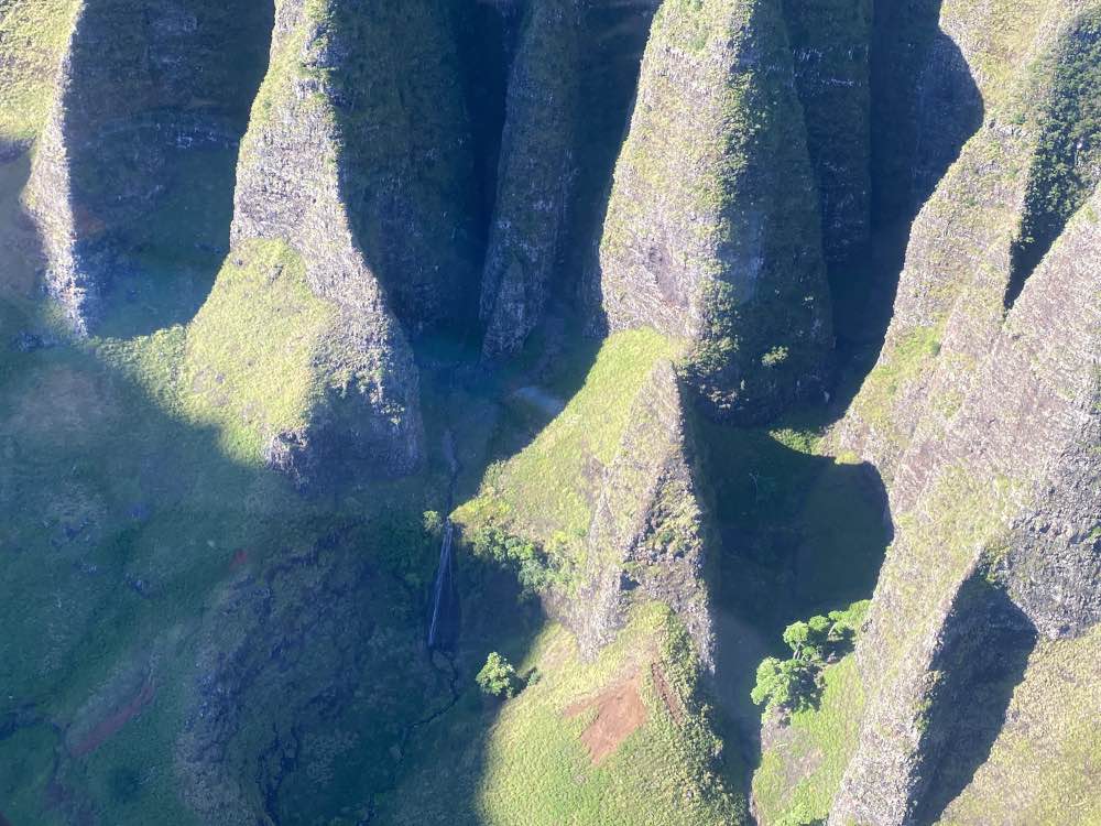 Helikoptervlucht over Napali Coast