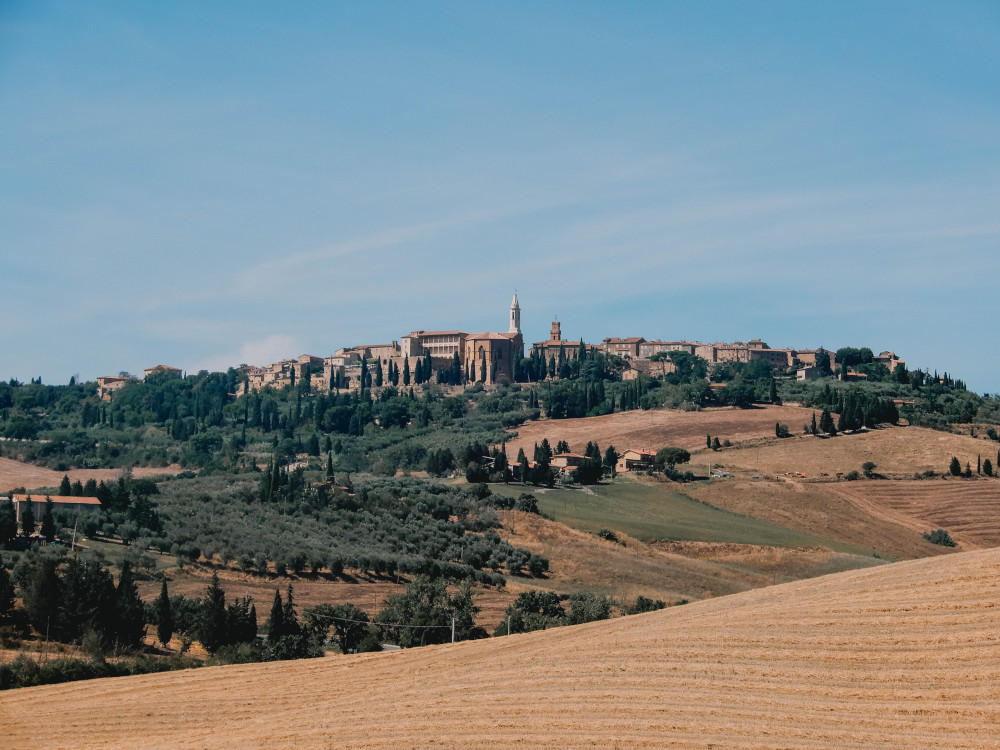 Uitzicht op Pienza